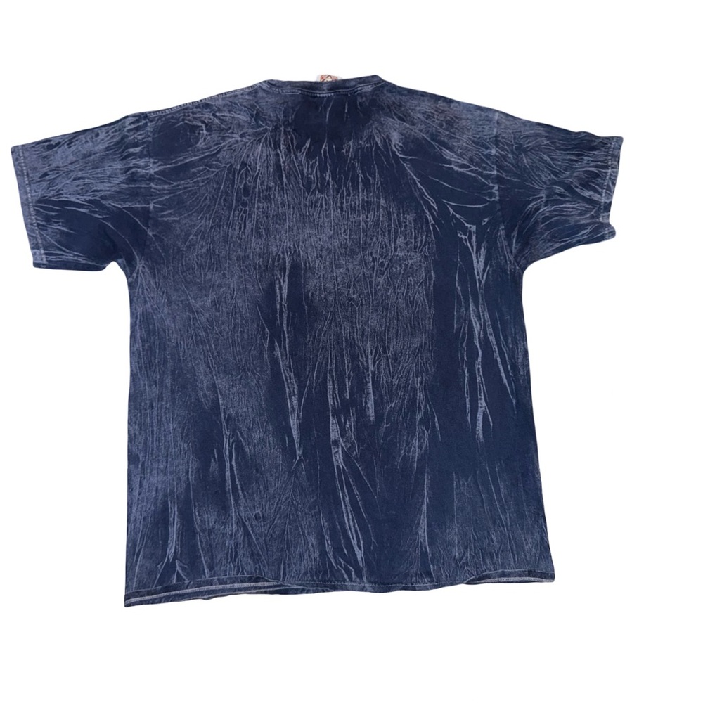VTG Yatchclub Iguana Cayman Islands acid wash Blue t Shirt Size XL - Picture 5 of 5